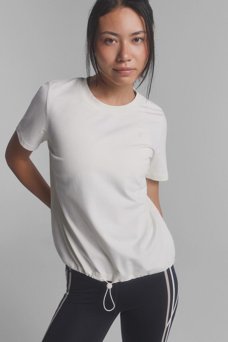 Women'secret Camiseta Manga Corta100% Algodón Marfil