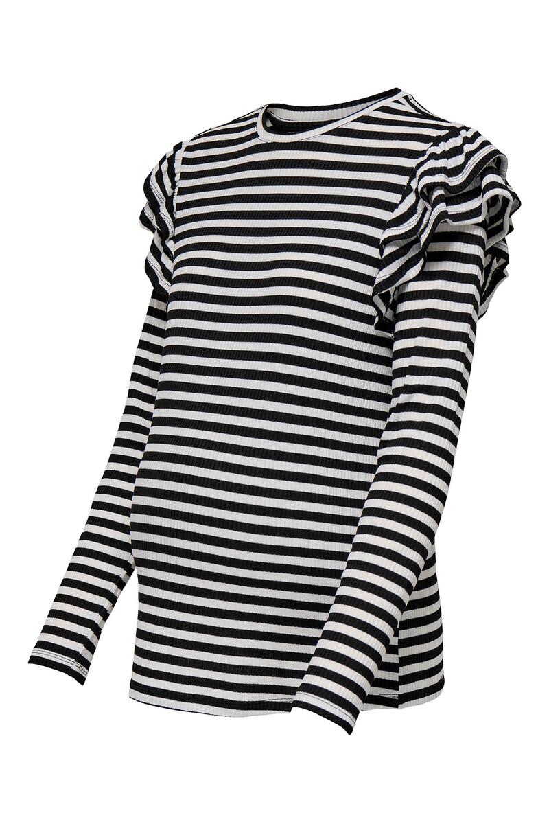 Women'secret Camiseta Rallas Premamá Manga Larga Y Volantes