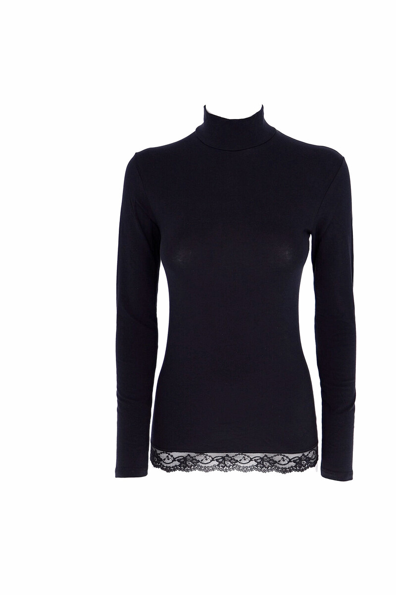 Women'secret Camiseta Termal De Mujer Cuello Alto Manga Larga