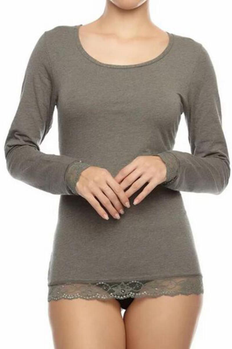 Women'secret Camiseta Termal De Mujer Cuello Redondo Manga Larga