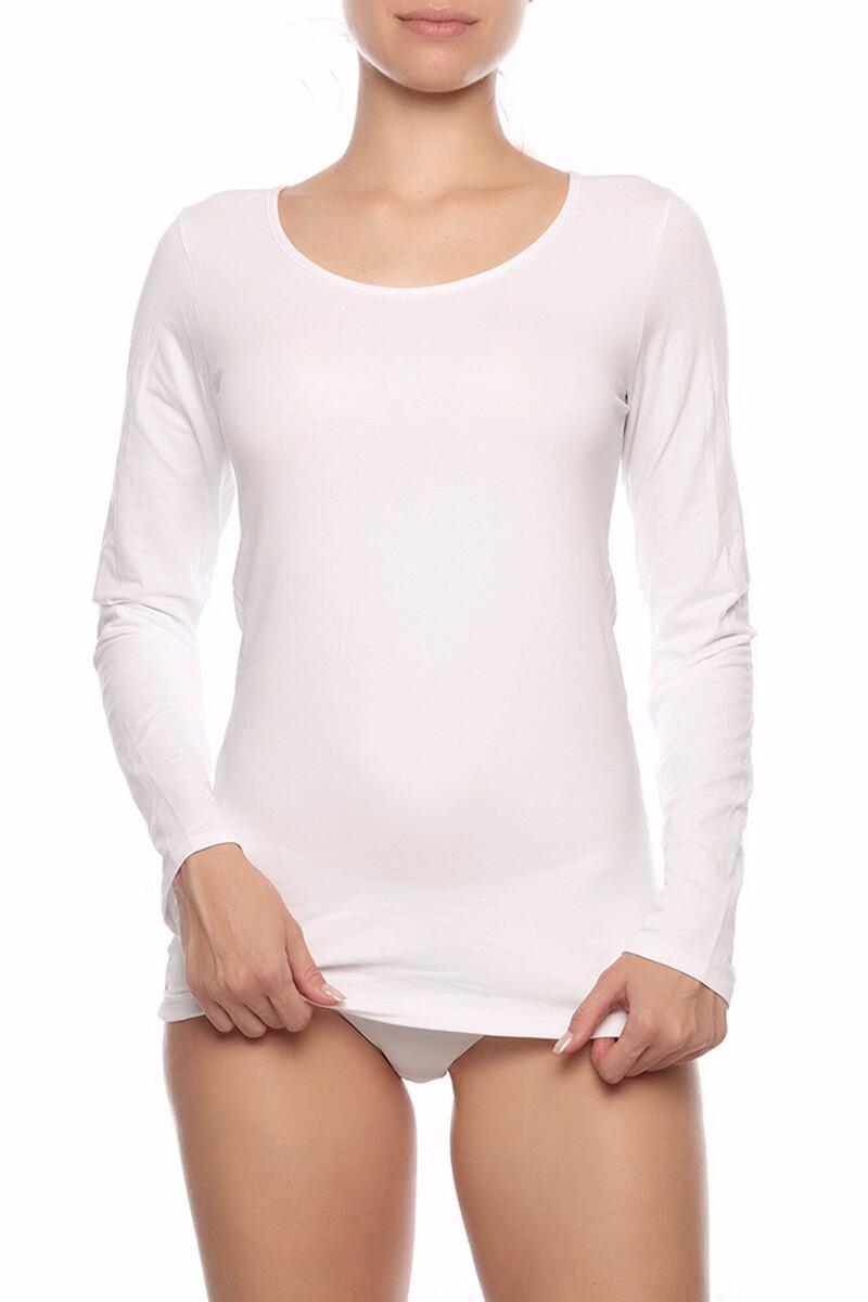 women'secret Camiseta termal de mujer cuello redondo manga larga