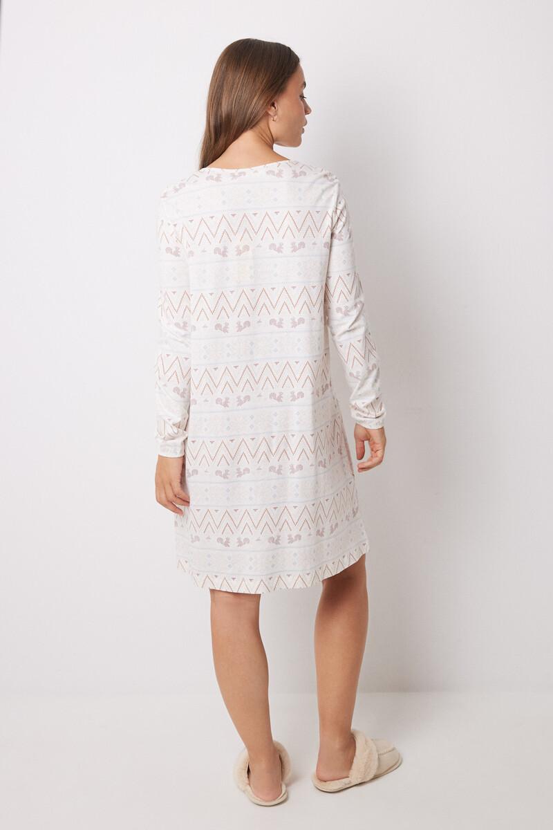 Women'secret Camisón Corto 100% Algodón Cenfas Navideñas