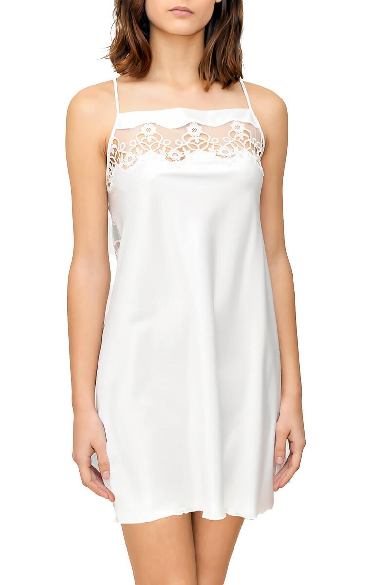 women'secret Camisón corto de tirantes de Mujer satinado