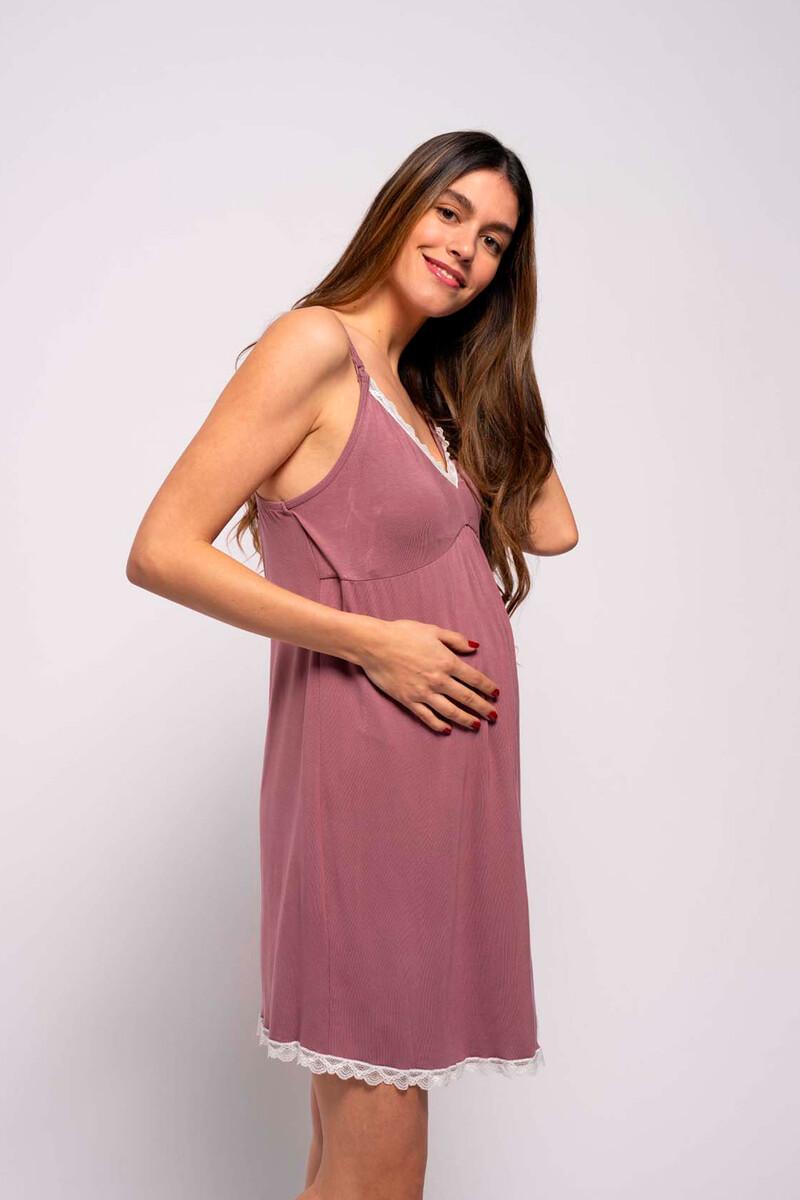 Women'secret Camisón De Lactancia Con Encaje Contraste