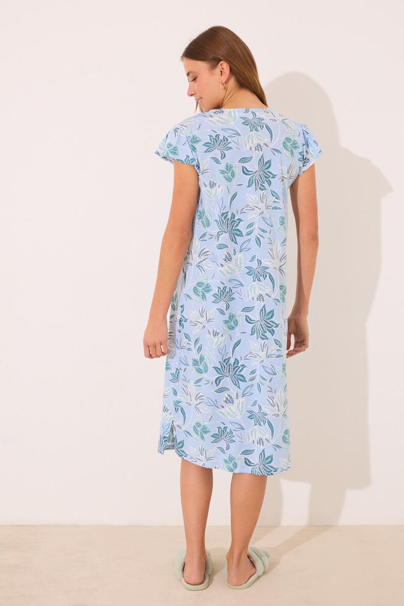 Women'secret Camisón Midi 100% Algodón Estampado Flores