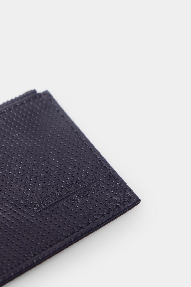 Women'secret Cartera Básica Efecto Piel Con Micro Perforado