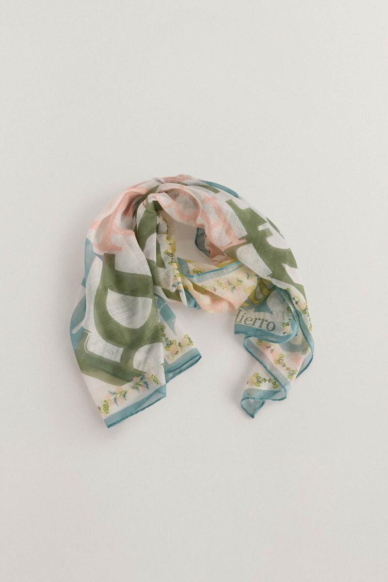 Women'secret Chal Rectangular Con Estampado De Logo