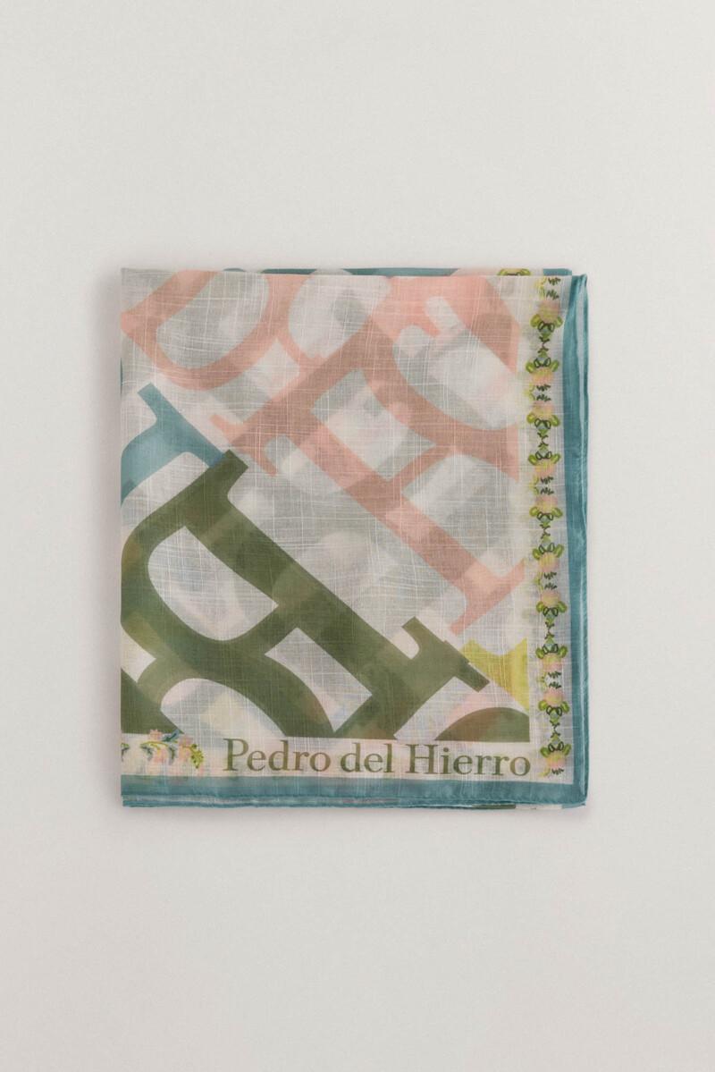 women'secret Chal rectangular con estampado de logo