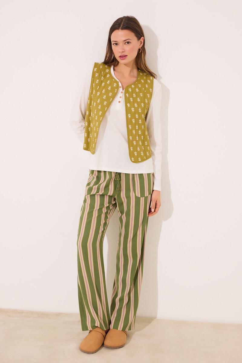 Women'secret Chaleco Reversible 100% Algodón Print Floral