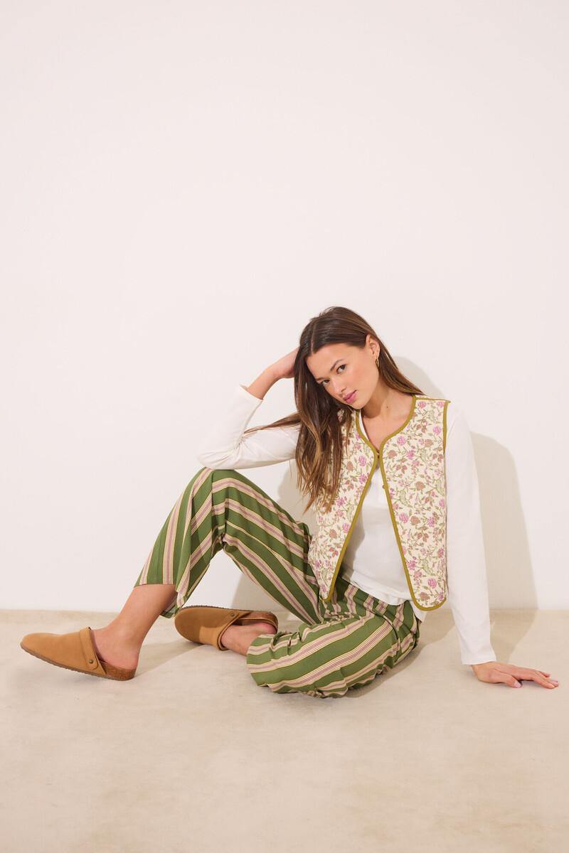 Women'secret Chaleco Reversible 100% Algodón Print Floral