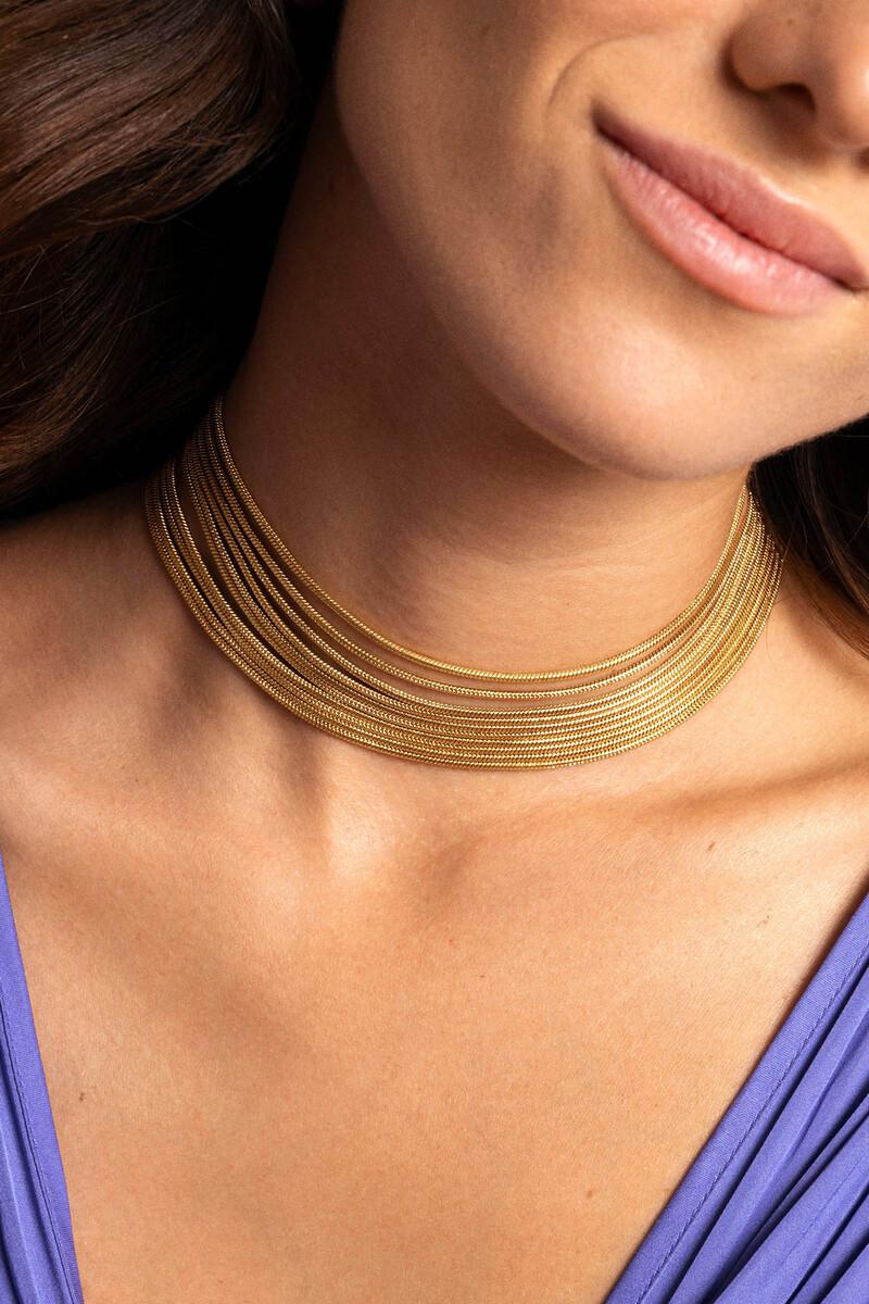 women'secret Choker Cleopatra Premium Acero Baño Oro