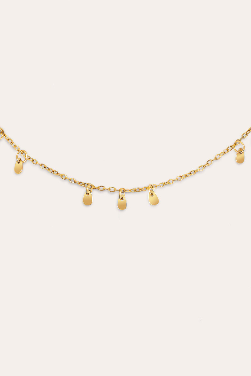 Women'secret Collar Mini Gota Charms Acero Baño Oro