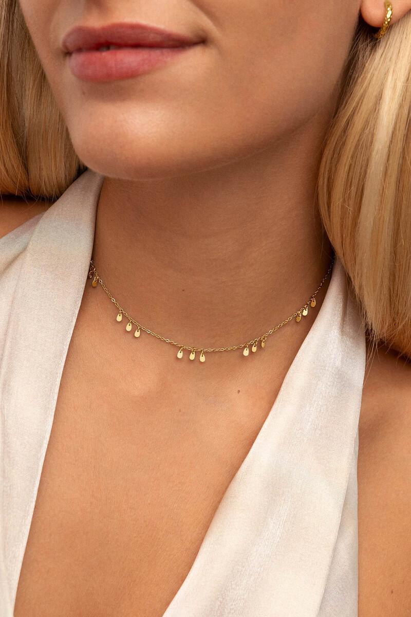 women'secret Collar Mini Gota Charms Acero Baño Oro
