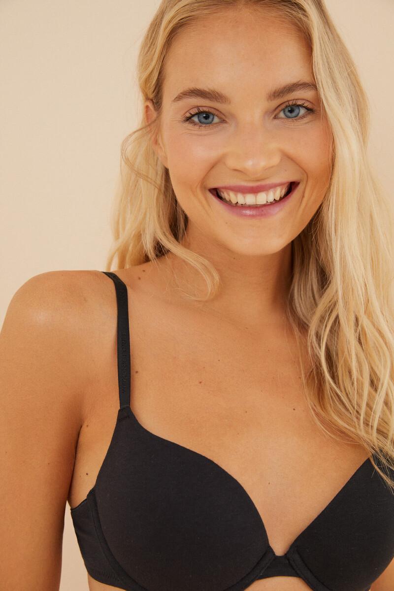 Women'secret GORGEOUS Sujetador Push Up Algodón Negro