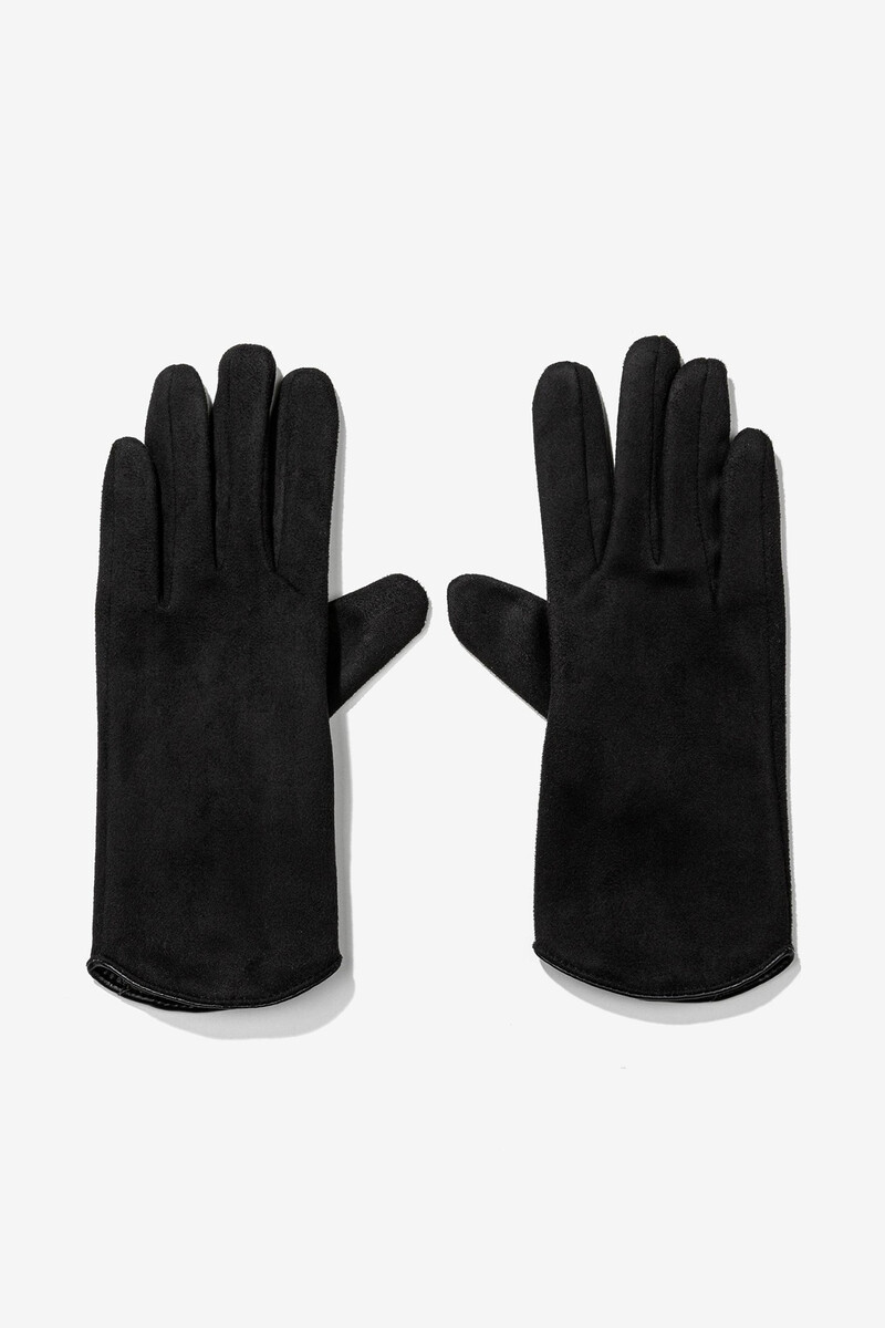 women'secret Guantes efecto terciopelo para pantalla táctil