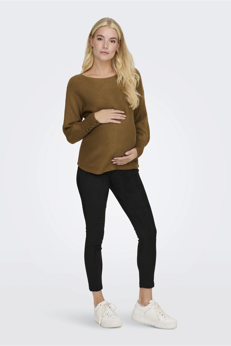 women'secret Jersey de punto premamá mangas abullonadas