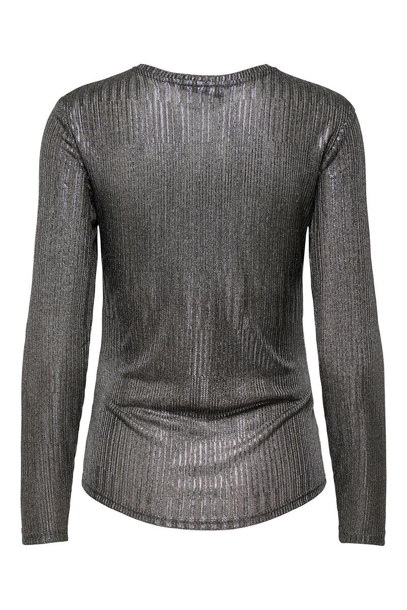 Women'secret Jersey Lúrex Plateado De Cuello Redondo