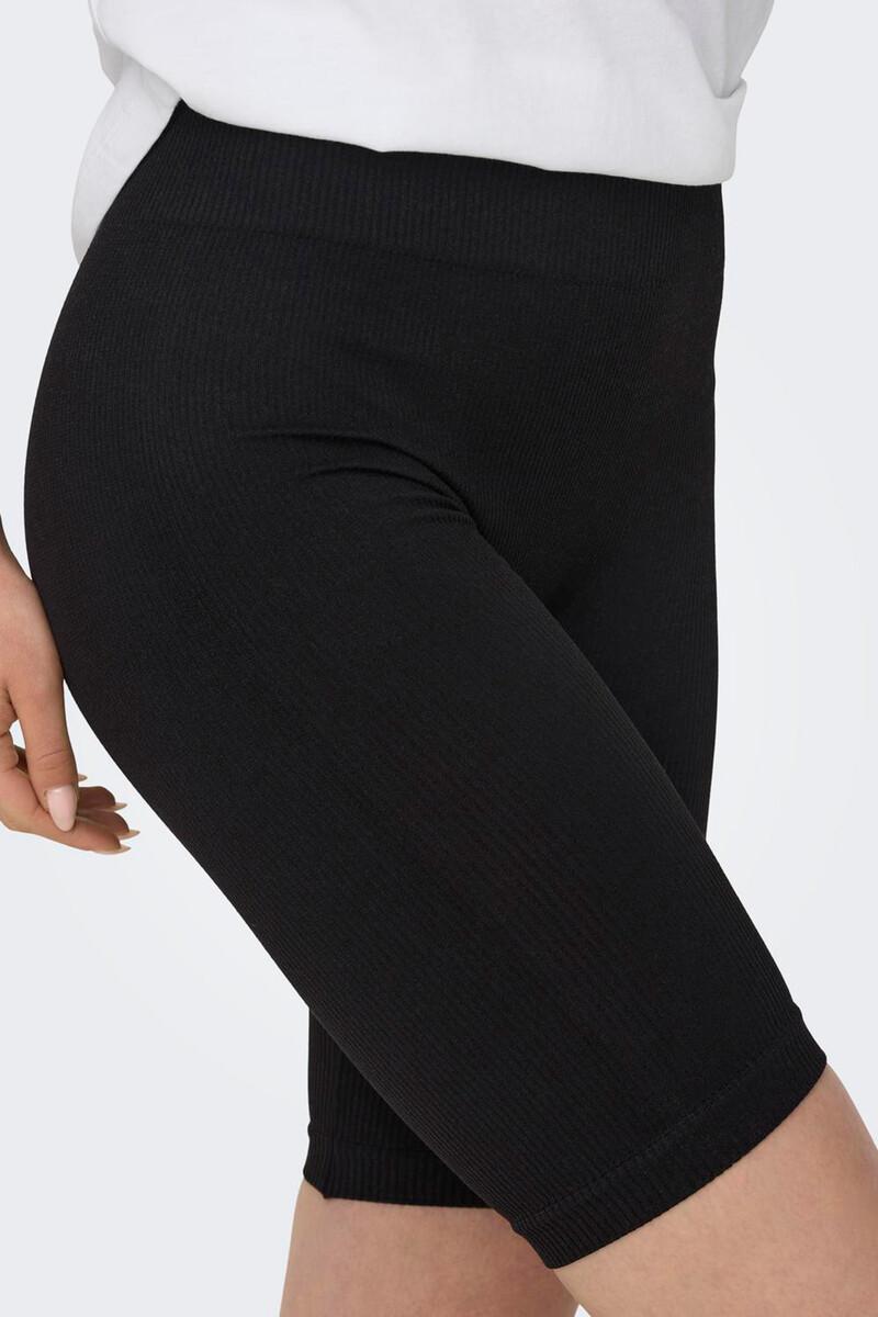 Women'secret Legging Ciclista Seamless Negro Canalé