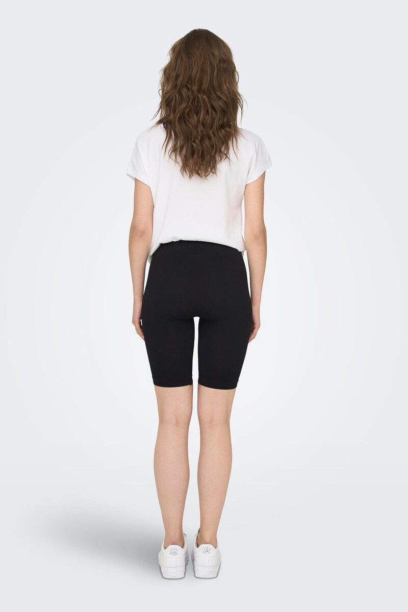 Women'secret Legging Ciclista Seamless Negro Canalé