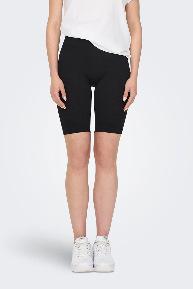 Women'secret Legging Ciclista Seamless Negro Canalé