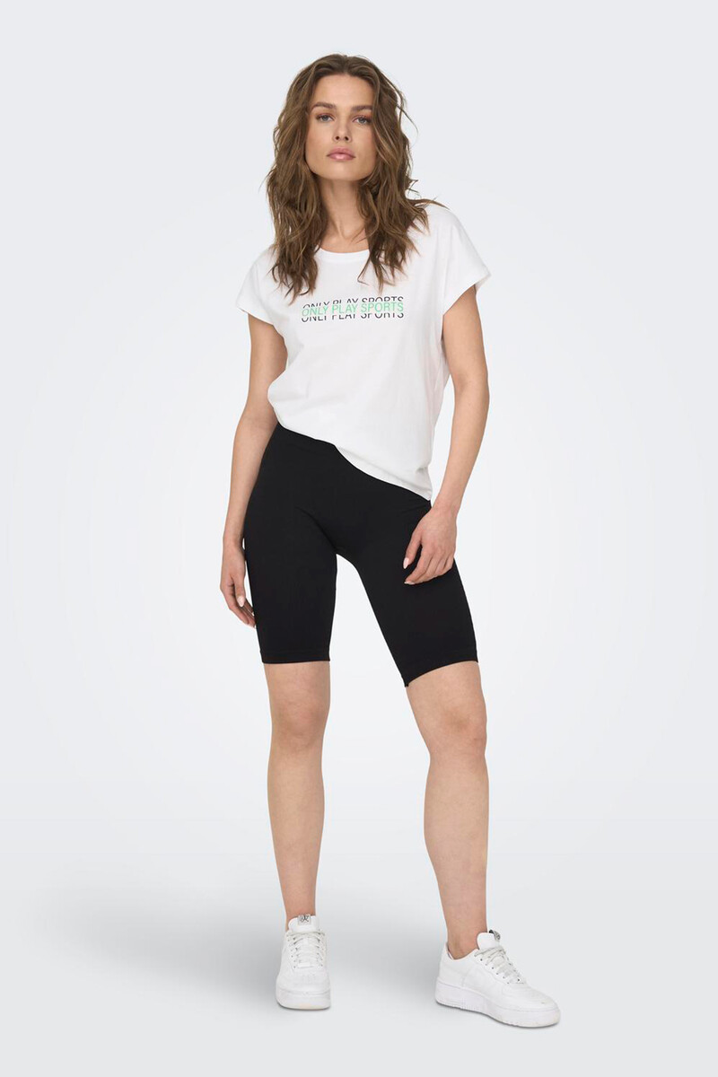 women'secret Legging ciclista seamless negro canalé