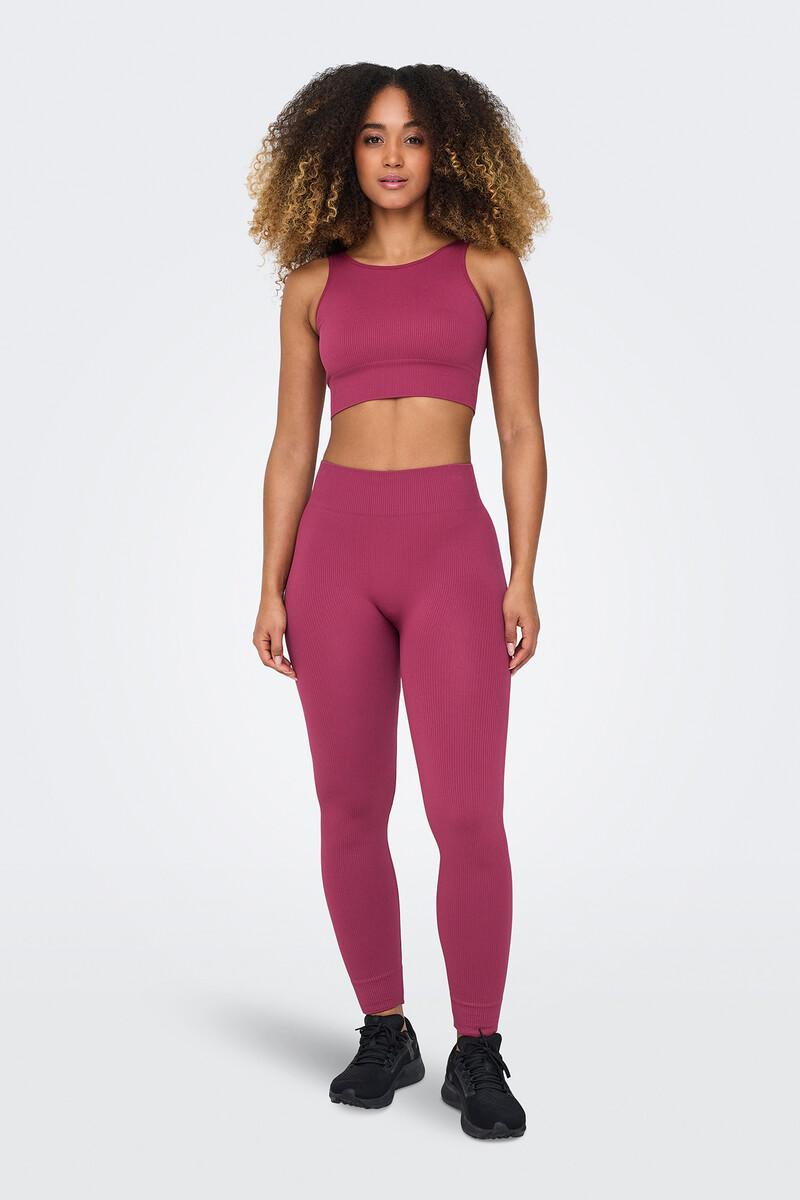 women'secret Leggings Seamless de cintura alta canalé