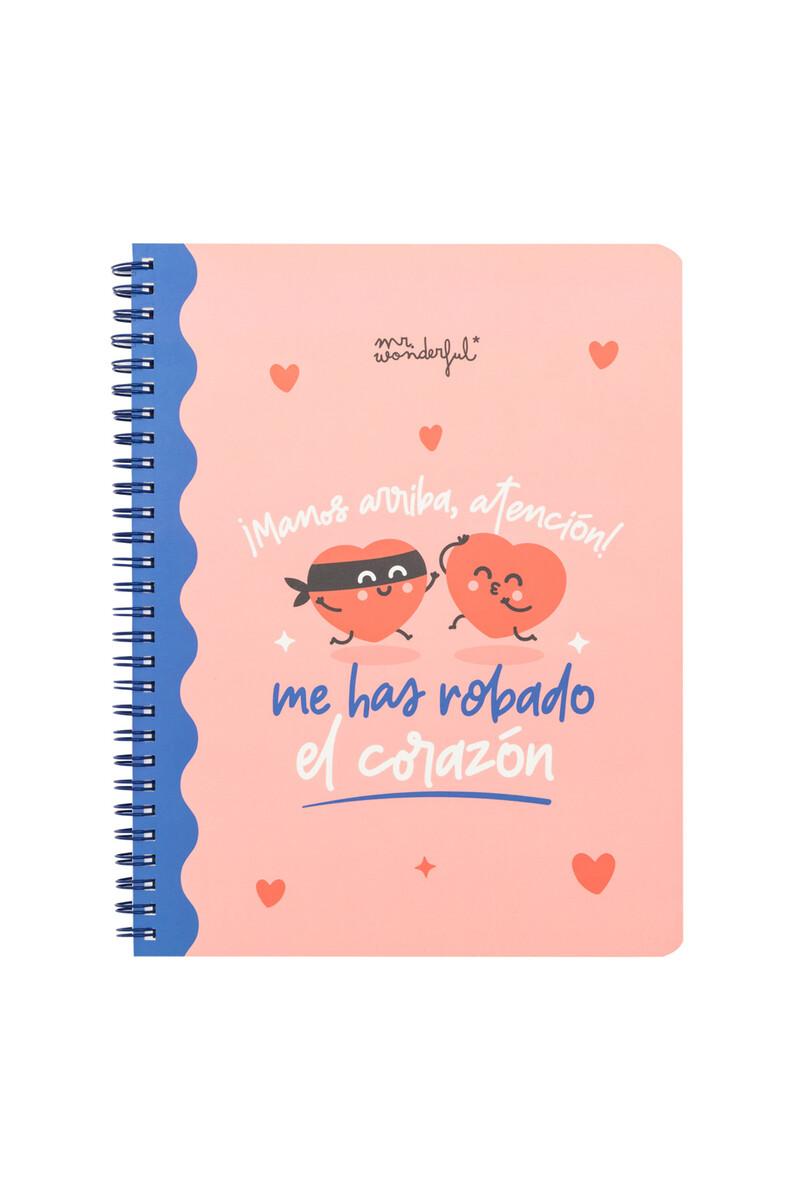 women'secret Libreta A5 - ¡Manos arriba atención Me has robado el corazón