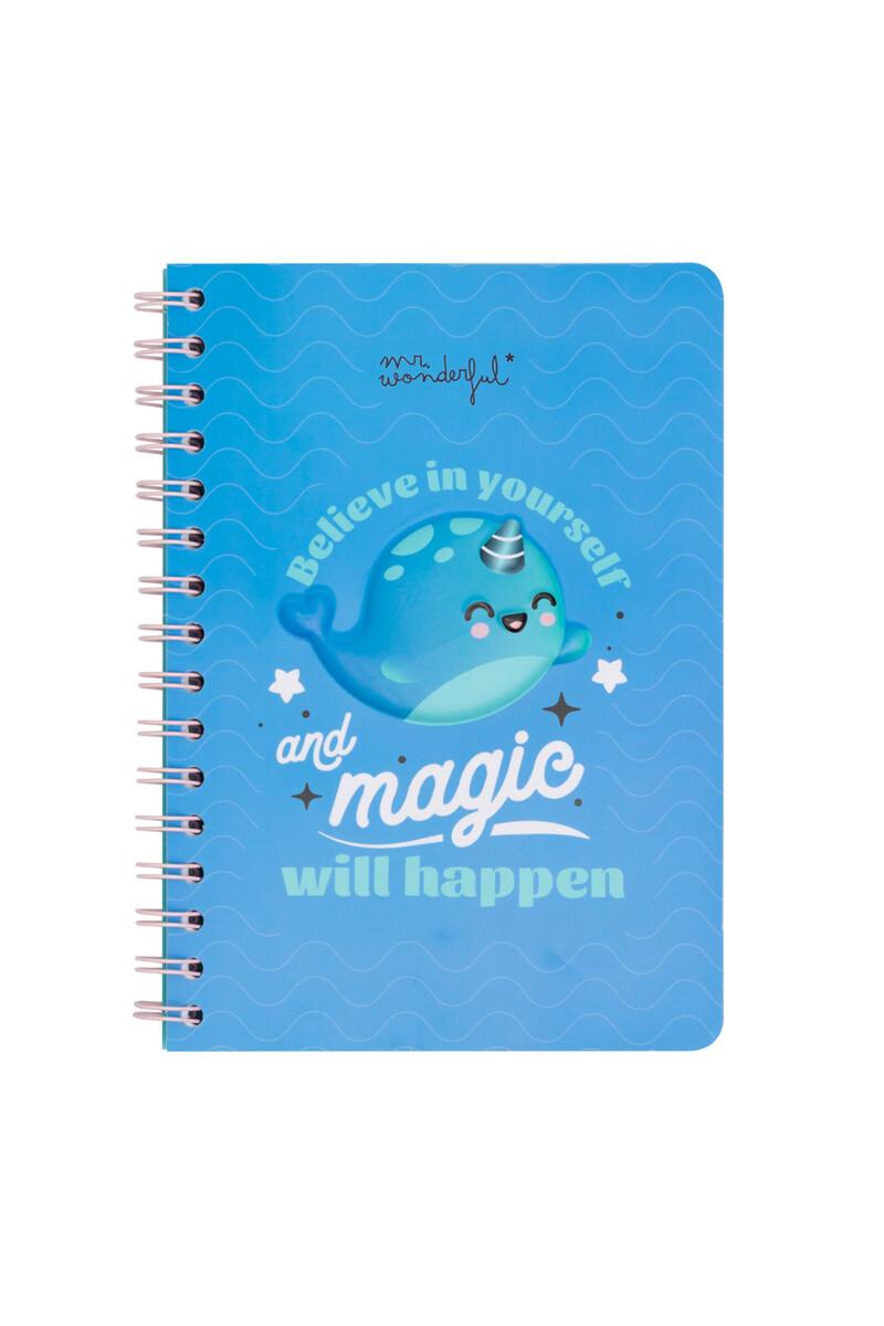 women'secret Libreta A5 Narval 3D - Believe in yourself and magic will happen