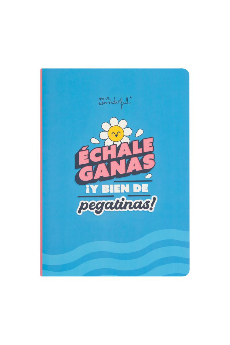 women'secret Libreta con notas adhesivas y pegatinas - Échale ganas ¡y bien de pegatinas