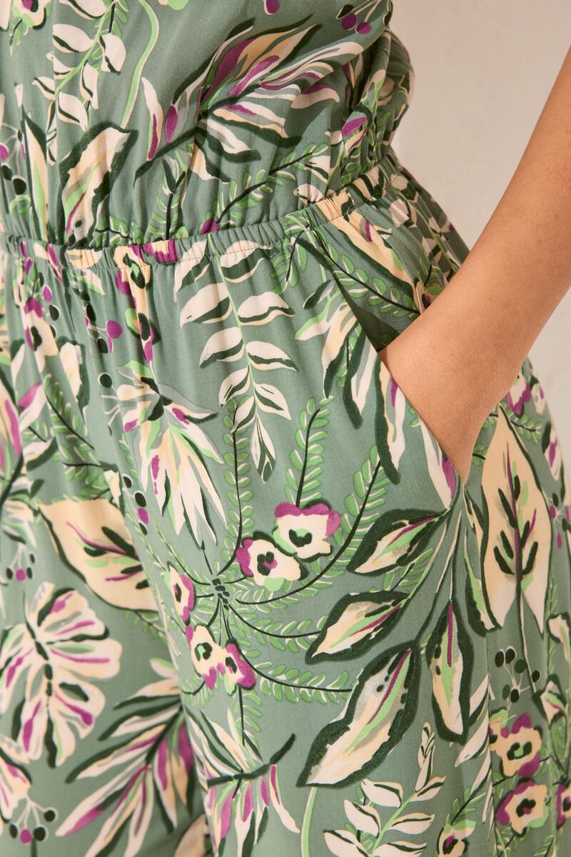 Women'secret Mono Largo Escote Halter Print Tropical