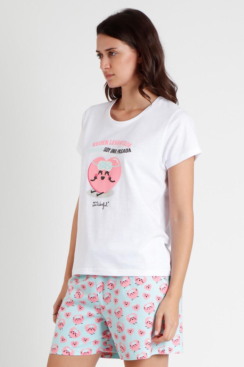 Women'secret MR WONDERFUL Pijama Manga Corta Pasada Para Mujer