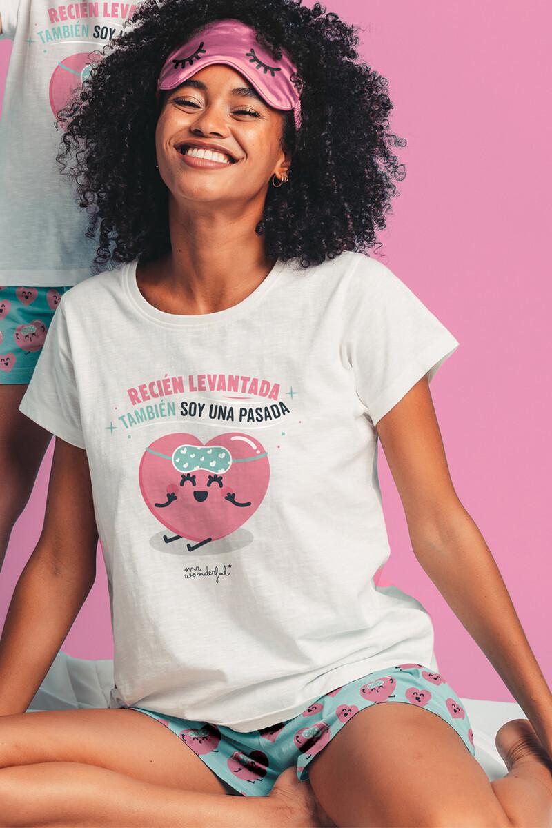 Women'secret MR WONDERFUL Pijama Manga Corta Pasada Para Mujer