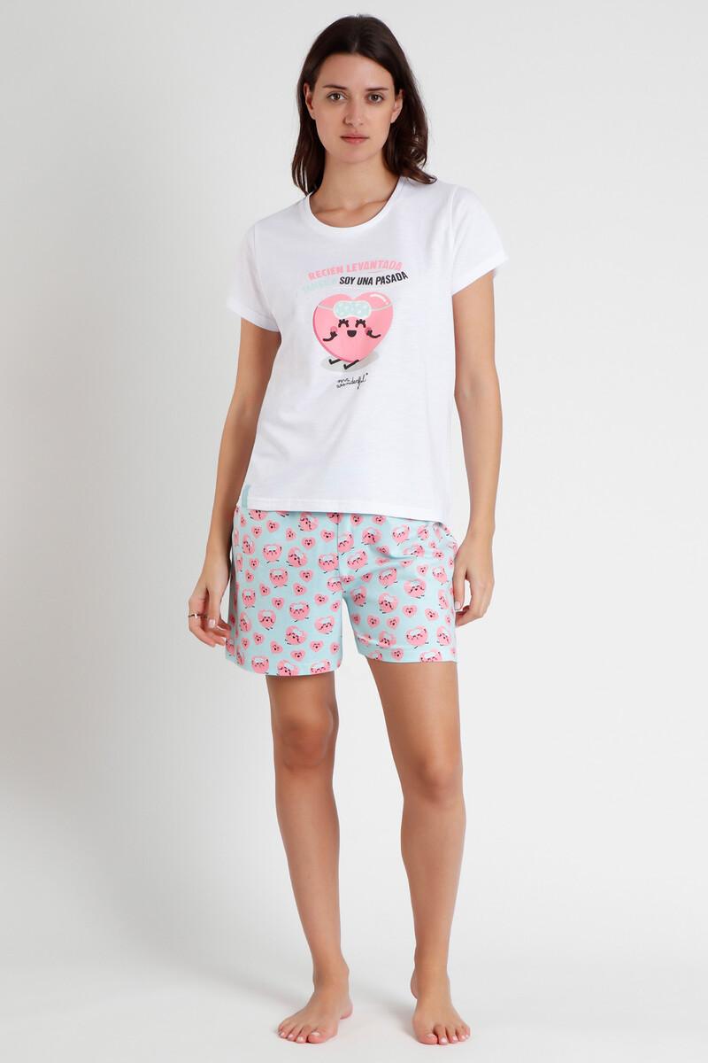 women'secret MR WONDERFUL Pijama Manga Corta Pasada para Mujer