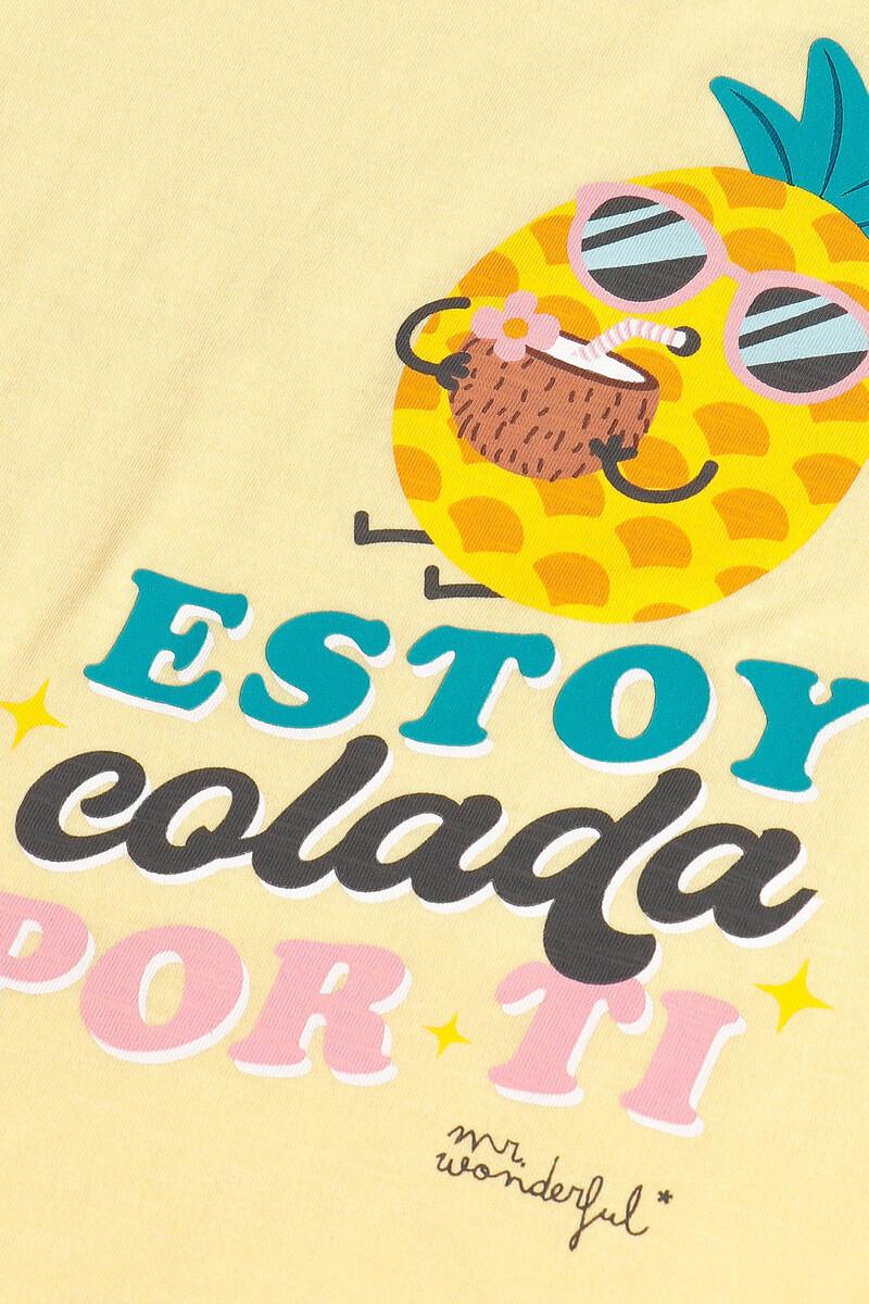Women'secret MR WONDERFUL Pijama Manga Corta Piña Para Niña