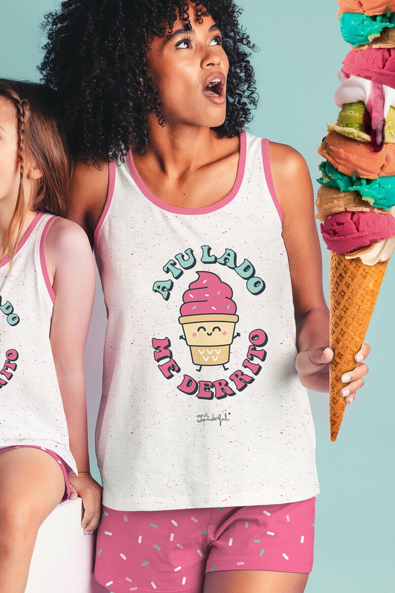 women'secret MR WONDERFUL Pijama Sin Mangas Pasada para Mujer