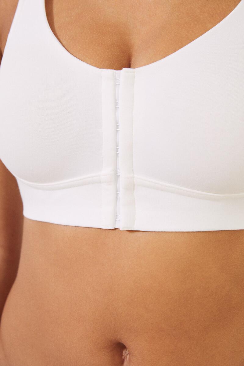 Women'secret NATURAL Sujetador Postoperatorio Algodón Blanco