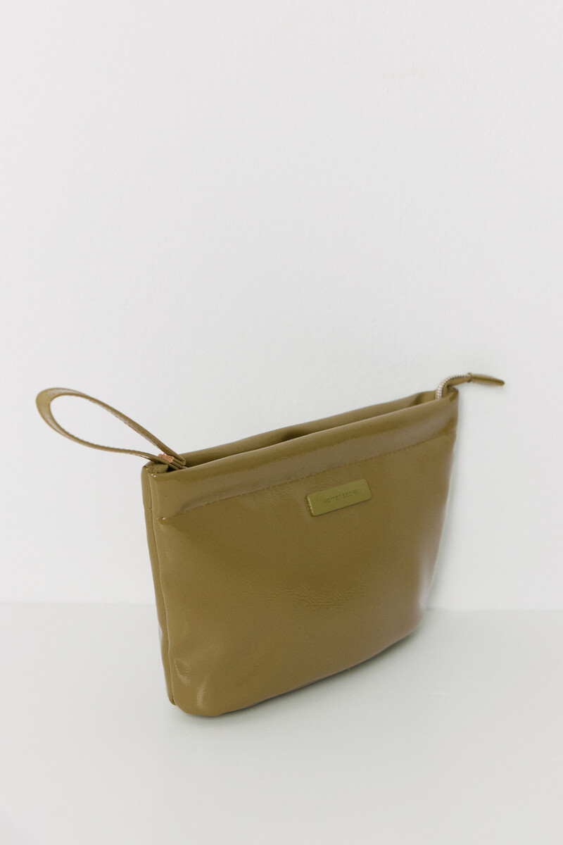 Women'secret Neceser Pequeño Charol Acolchado Verde