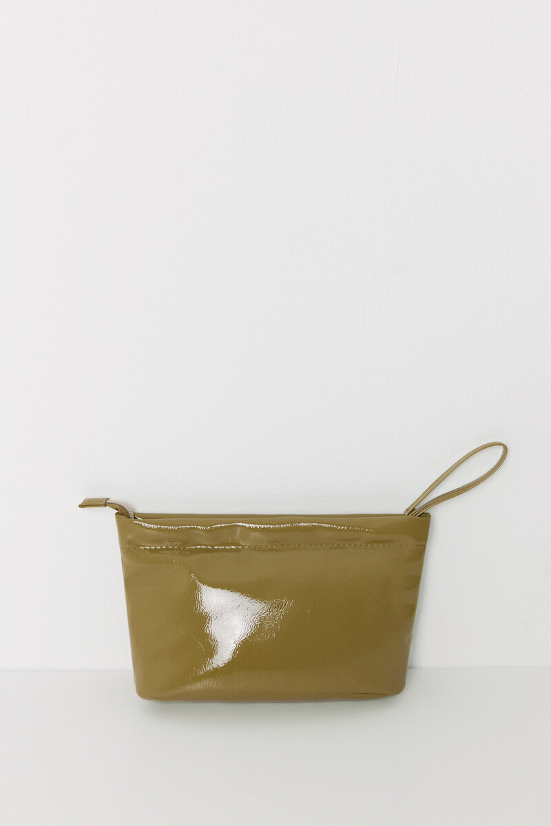 Women'secret Neceser Pequeño Charol Acolchado Verde