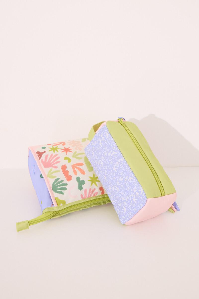 Women'secret Neceser Pequeño Estuche Hojas Multicolor