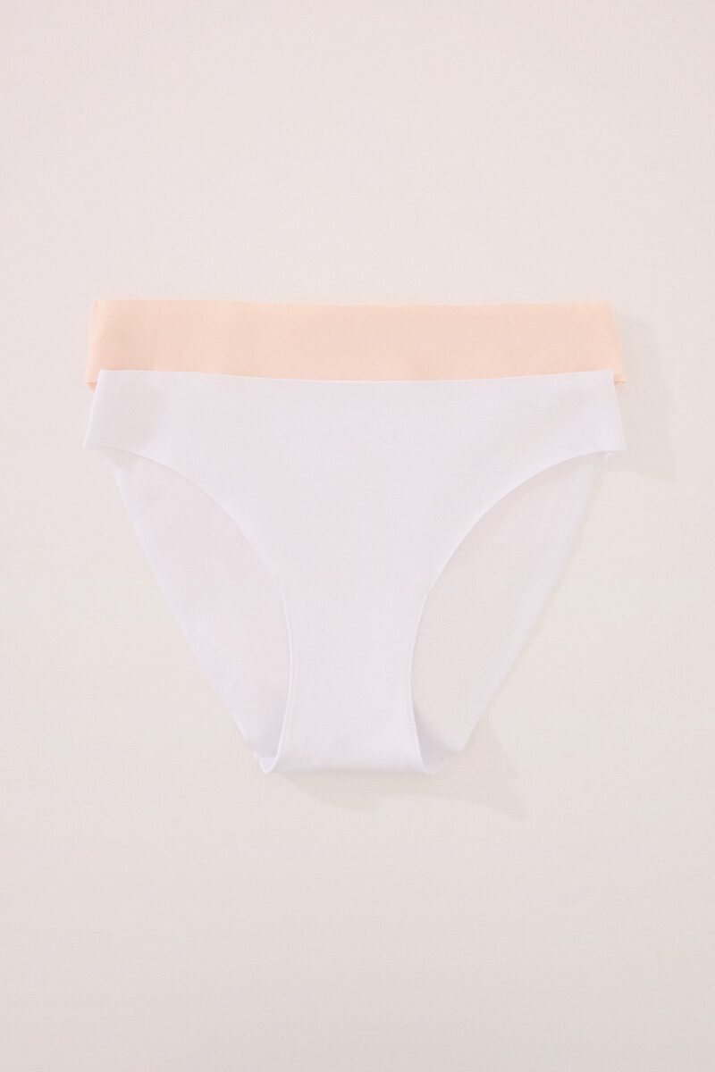 women'secret Pack 2 bragas clásicas algodón sin costuras