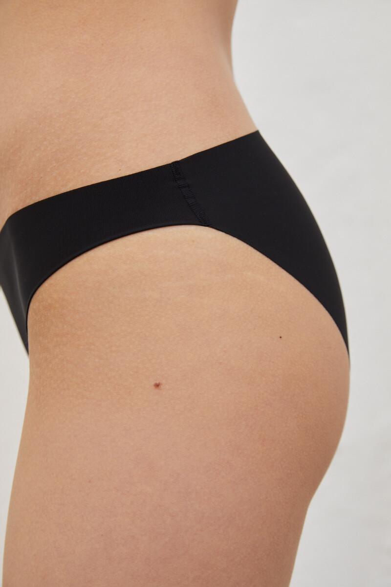 Women'secret Pack 2 Bragas Clásicas Negro Laser Cut