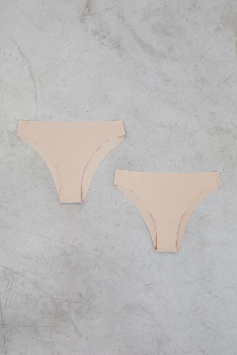 Women'secret Pack 2 Brgas Brasileñas Nude Laser Cut
