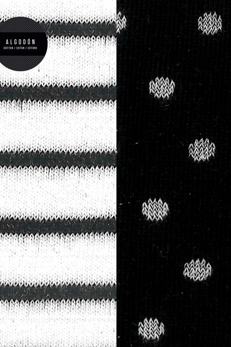 Women'secret Pack 2 Calcetines De Algodón Rayas Y Lunares