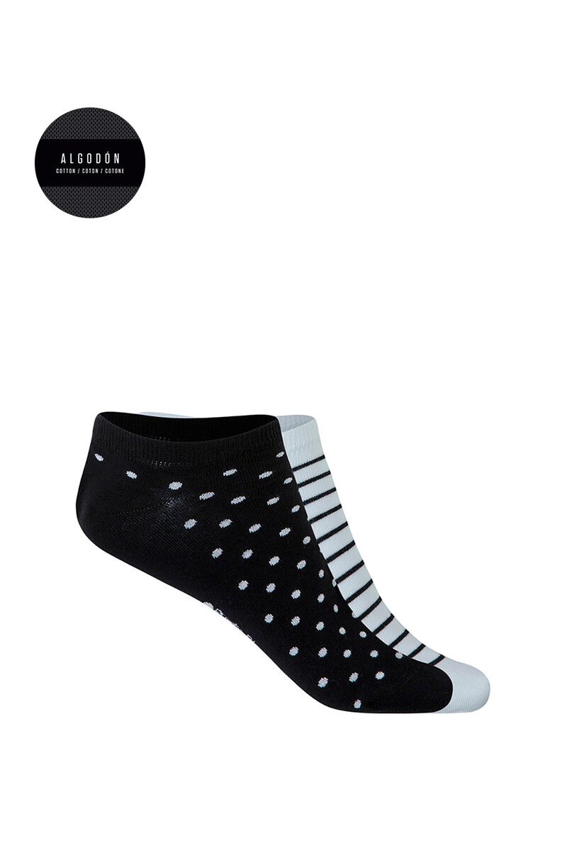 women'secret Pack 2 calcetines de algodón rayas y lunares