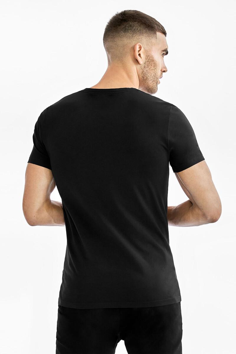 Women'secret Pack 2 Camisetas Elásticas Cuello Pico Negro
