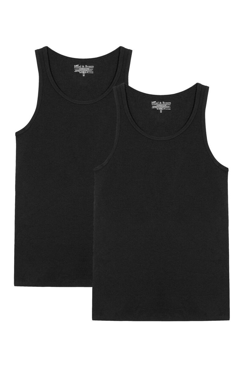 women'secret Pack 2 camisetas sin mangas de algodón orgánico negras
