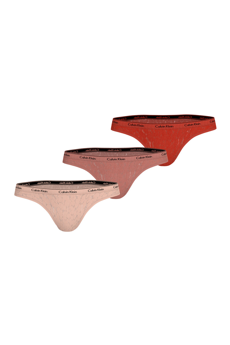 women'secret Pack 3 bragas brasileñas logo Calvin Klein