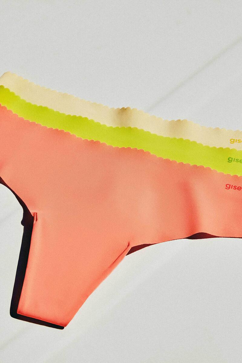 women'secret Pack 3 bragas brasileñas sin costuras multicolor