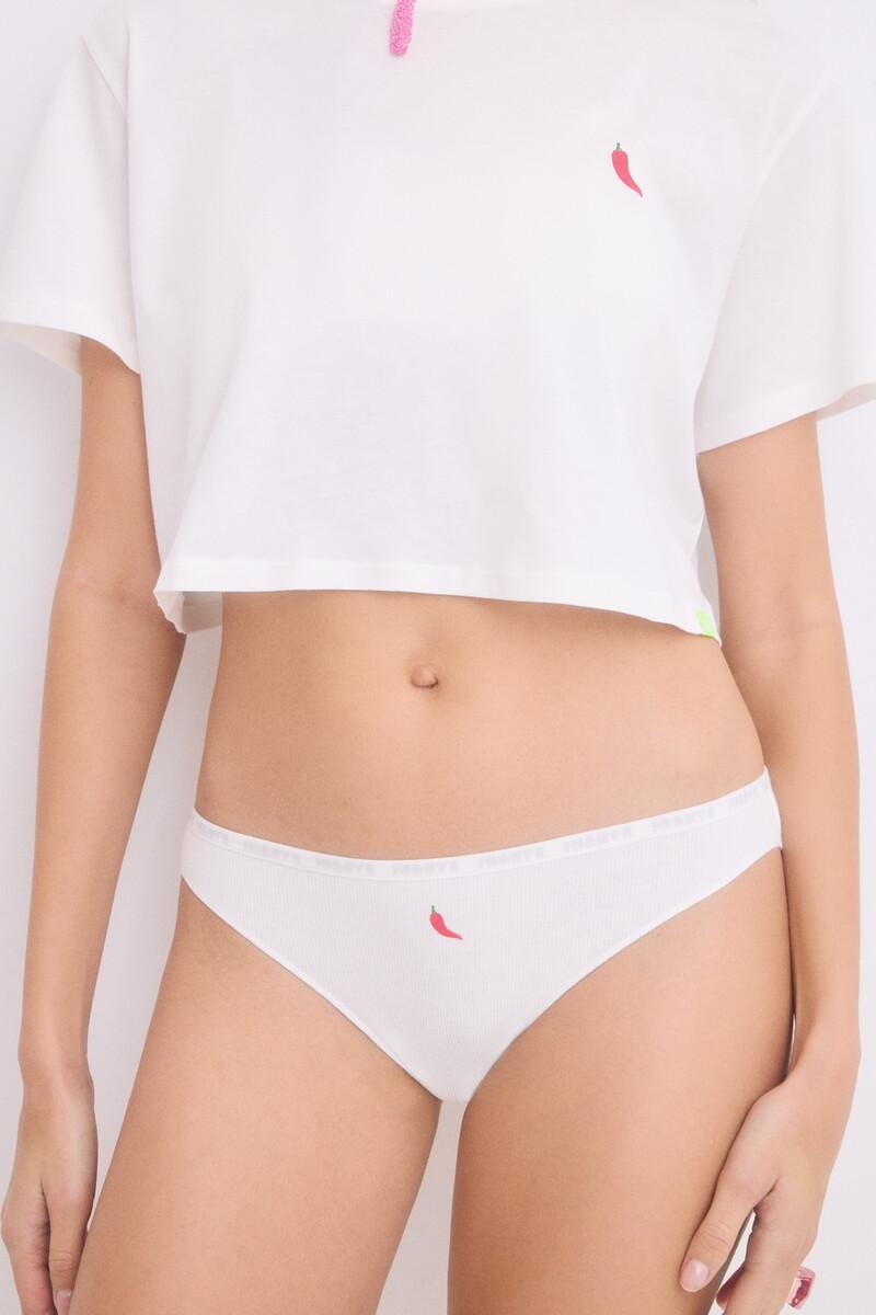 Women'secret Pack 3 Bragas Clásicas Negro Blanco Gris
