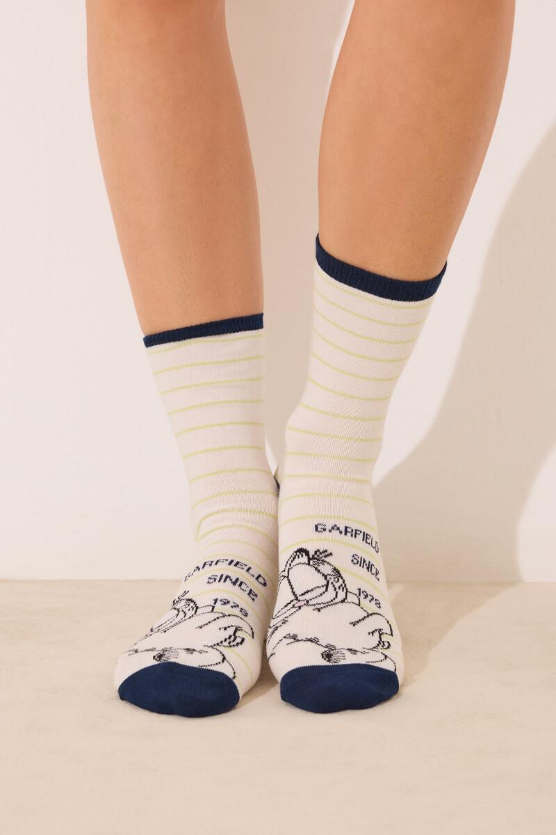 Women'secret Pack 3 Calcetines Altos Print Garfield